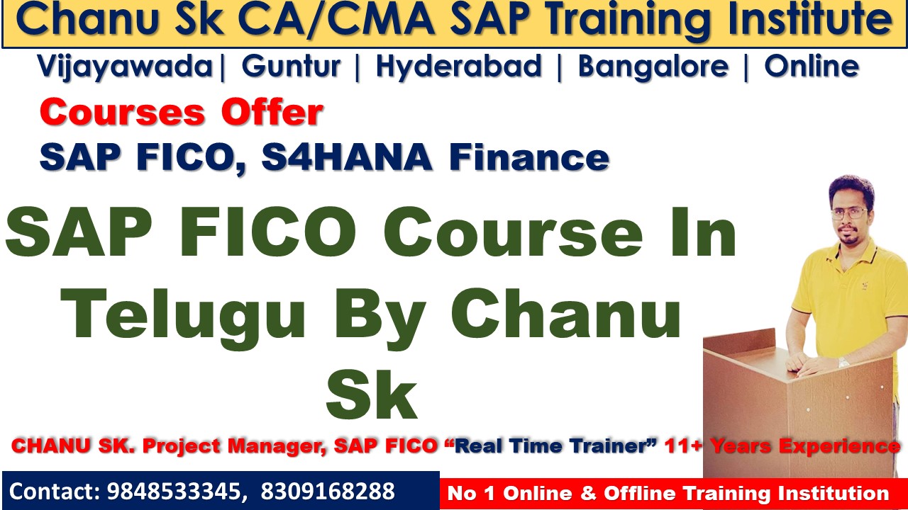 SAP FICO Course In Telugu By Chanu Sk | SAP FICO Telugu Videos